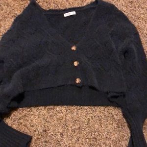 Arizona knitted cropped sweater black, size XXL